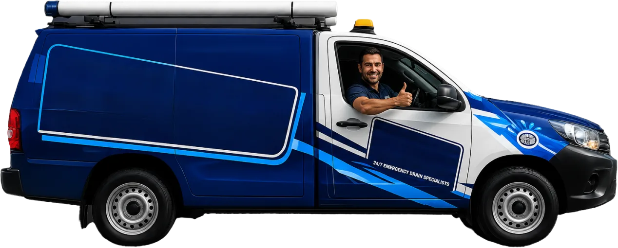 Service van parked on a Petersham street