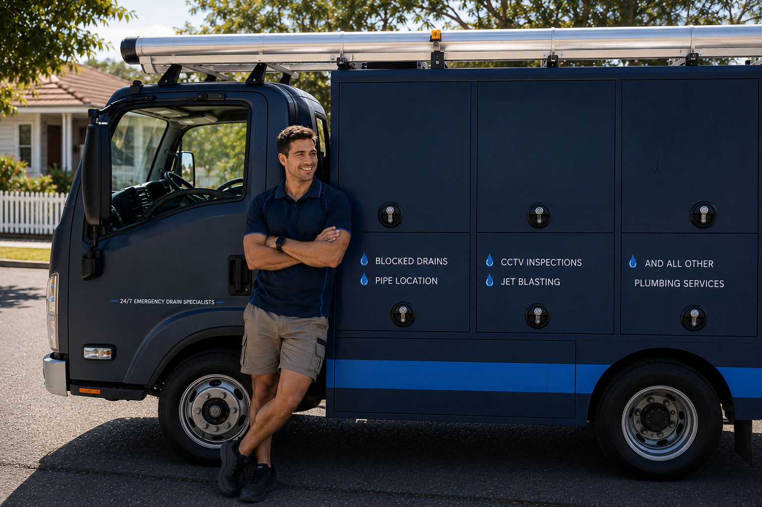 Plumber with Petersham Blocked Drains van